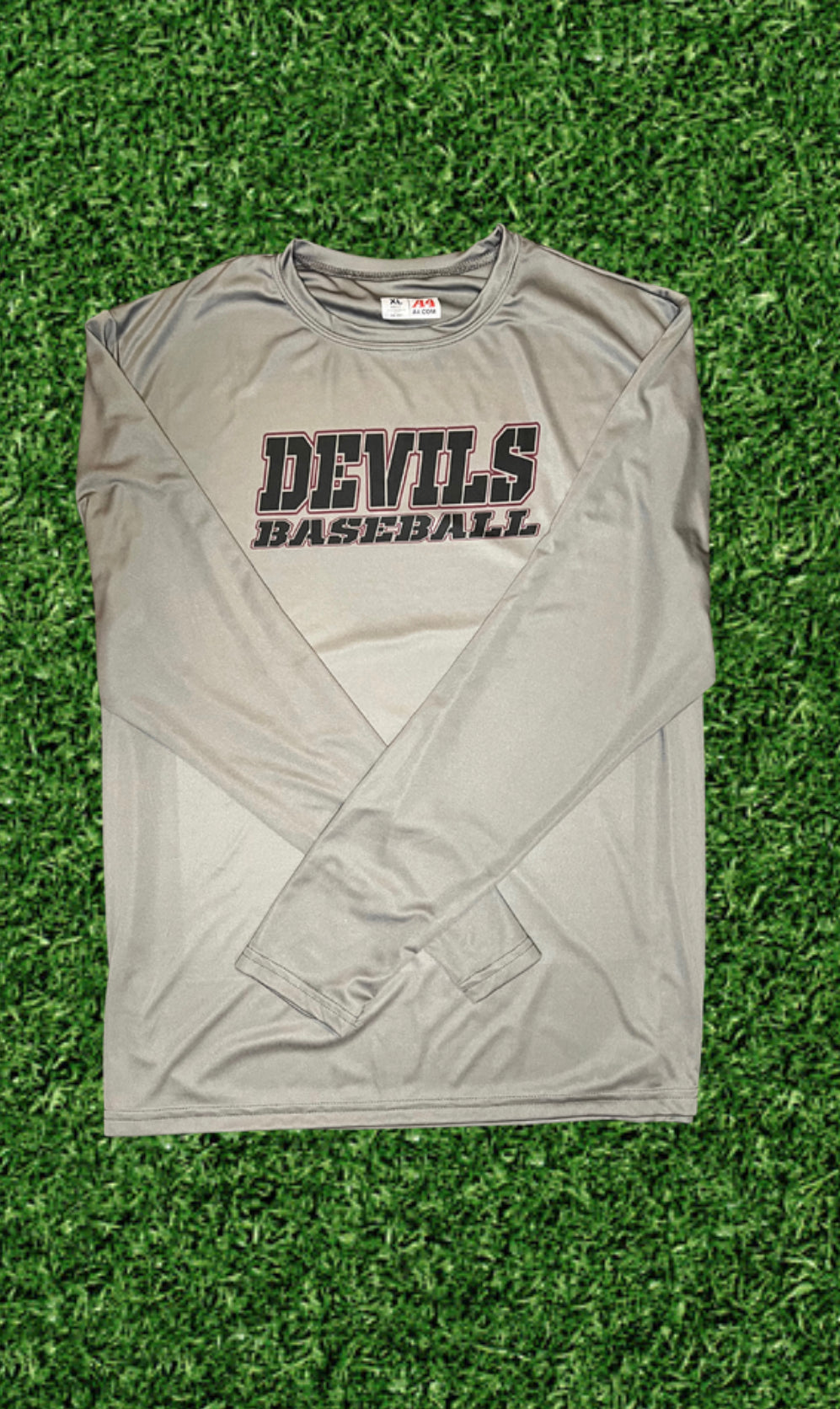 Texas Sun Devils "Army Font" Unisex Performance Long Sleeve - Graphite